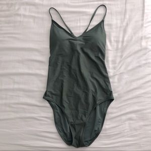 NWT | Aerie | Size L Green One Piece Swim Suit